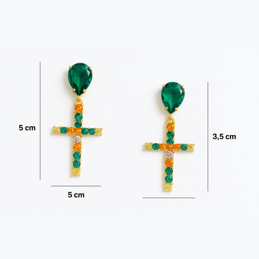 Crossed Crystals Orecchini