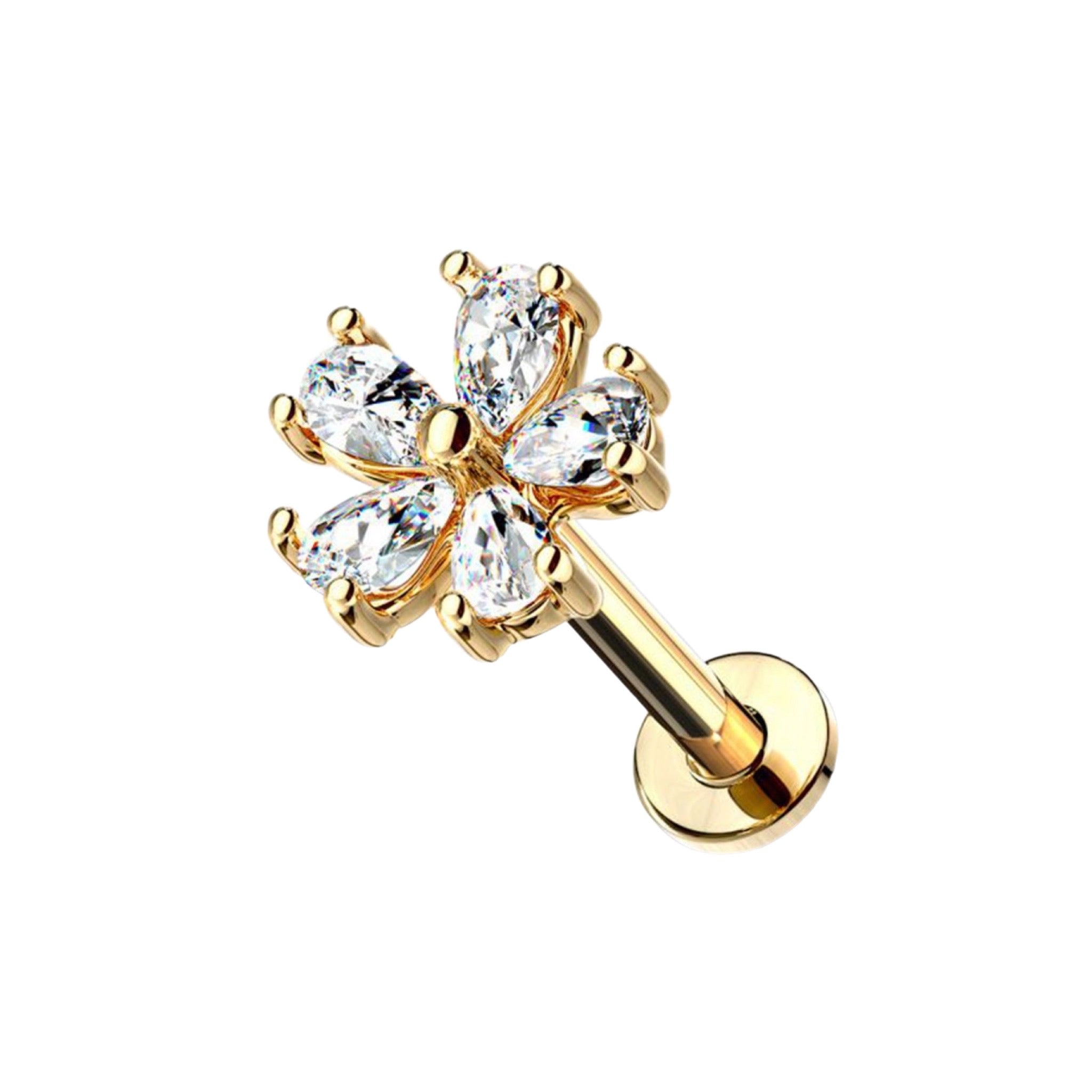 Jewseen G23 Titanio cartilagine Stud 16G Helix Orecchini Flat Jewseen G23 Titanio cartilagine Stud 16G Helix Orecchini Flat